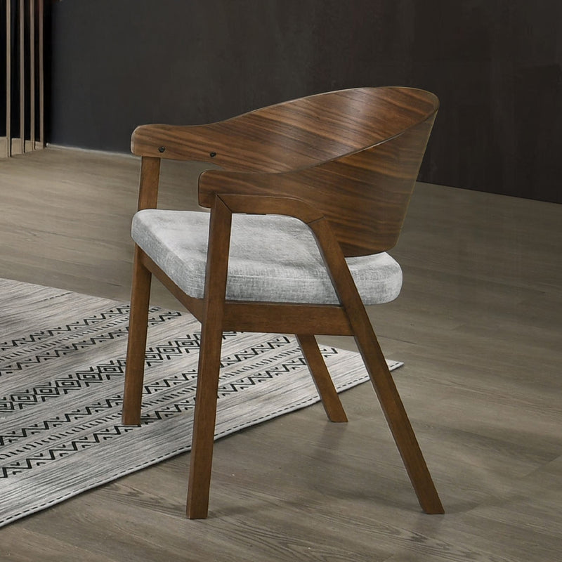 2 Acme Furniture Hoyte Walnut Arm Chairs