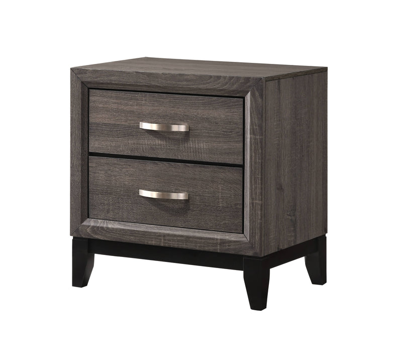Crown Mark Akerson Grey Night Stand