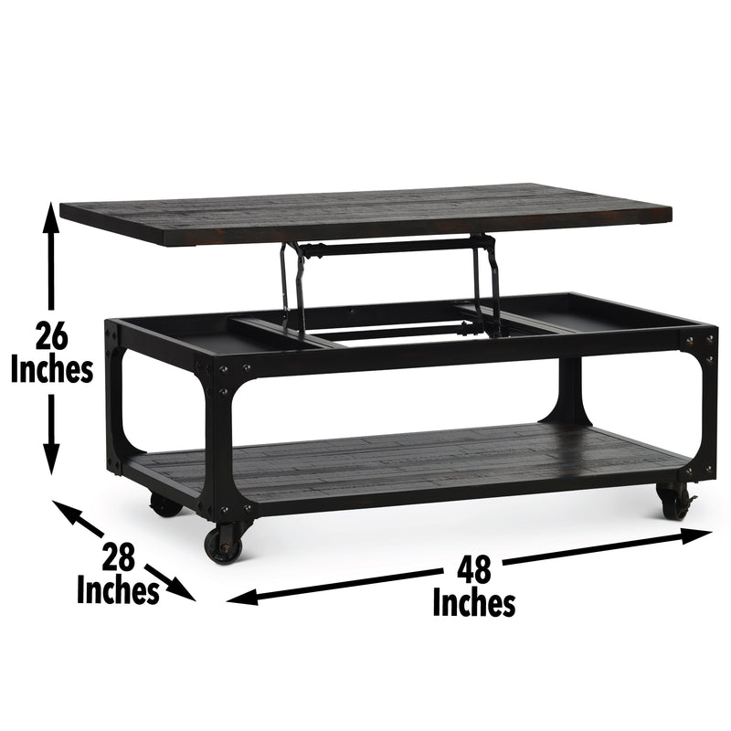 Steve Silver Sherlock Brown Lift Top Cocktail Table