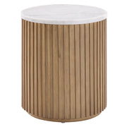 Steve Silver Colvin Brown White End Table