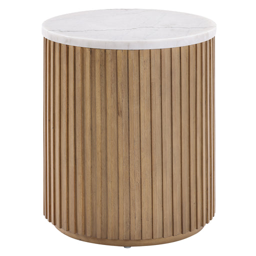 Steve Silver Colvin Brown White End Table