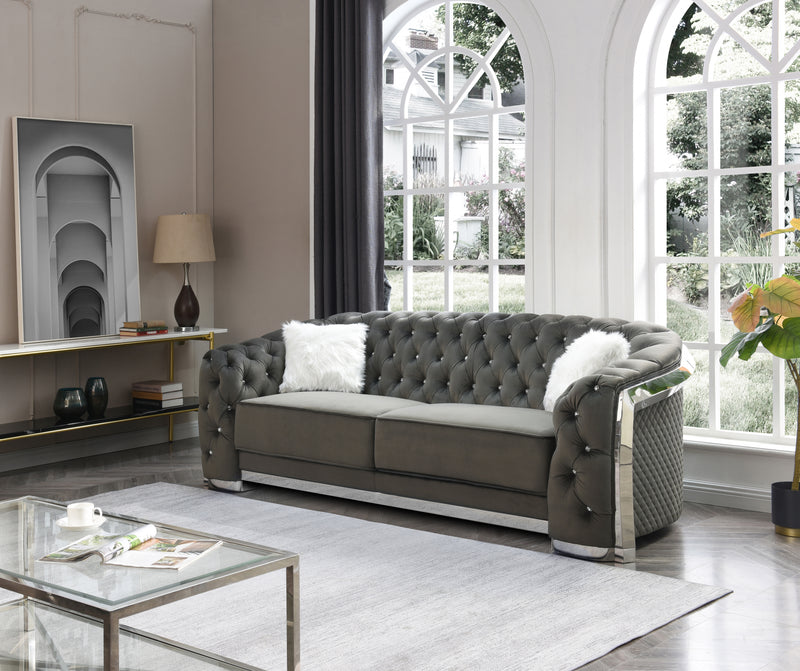 Glory Furniture Sapphire Gray Sofa