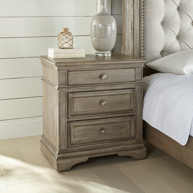 Steve Silver Highland Park Waxed Driftwood Nightstand