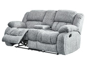 Global Furniture U250 Grey Console Reclining Loveseat