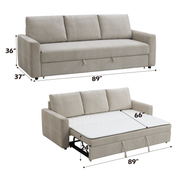 Acme Furniture Leira Beige Sleeper Sofa