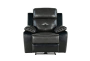 Global Furniture U5050 Black Charcoal Power Recliner
