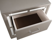 Glory Furniture Alana Silver Champagne Nightstand