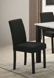 4 Crown Mark Resia Black Dining Chairs