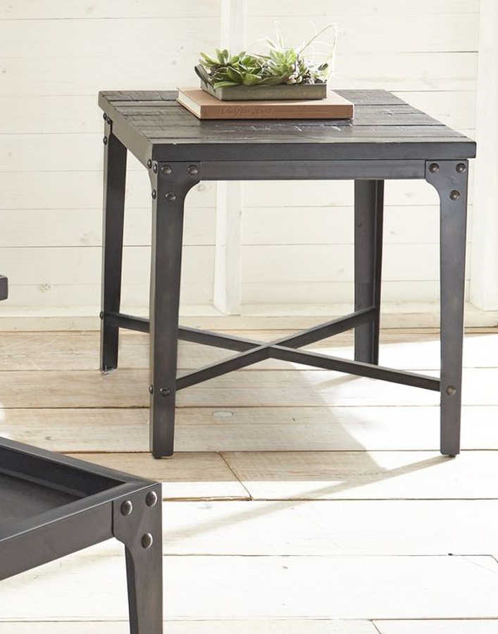 Steve Silver Sherlock Brown Square End Table