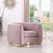 Meridian Furniture Julian Black Velvet Gold Chair