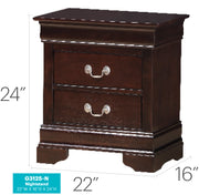 Glory Furniture Louis Phillipe Beige Nightstand