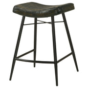 2 Coaster Furniture Bayu Camel Black Counter Height Stools