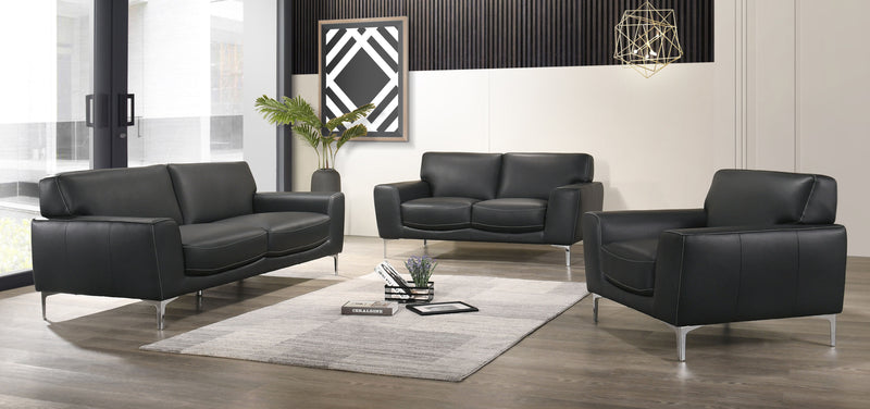 New Classic Furniture Carrara Black Loveseat