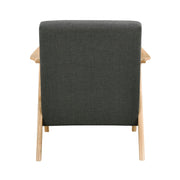 Home Elegance Damala Natural Dark Gray Accent Chair