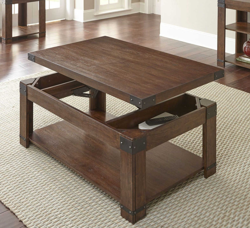 Steve Silver Arusha Medium Cherry 3pc Coffee Table Set