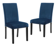 2 New Classic Furniture Celeste Blue Dining Chairs