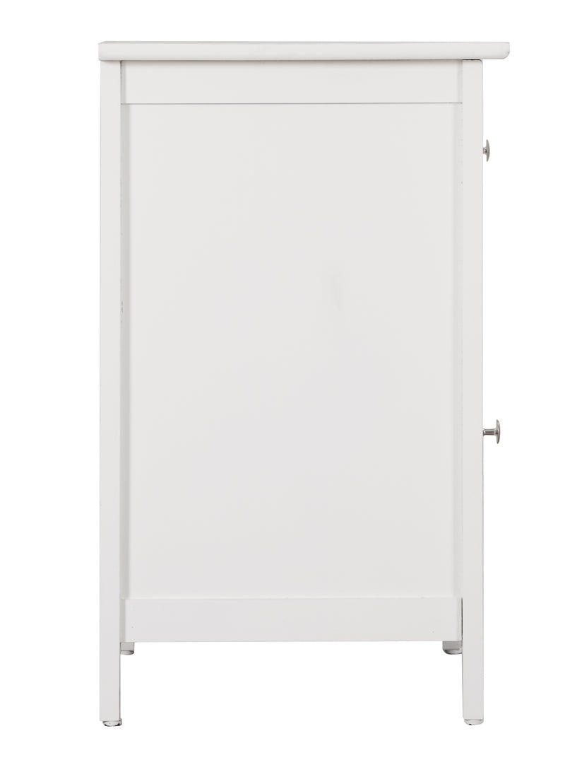 Glory Furniture Izzy Cherry 1 Drawer 1 Door Nightstand