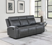 Steve Silver Gaston Gray Manual Sofa