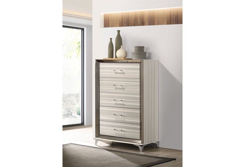 Global Furniture Zambrano White Chest