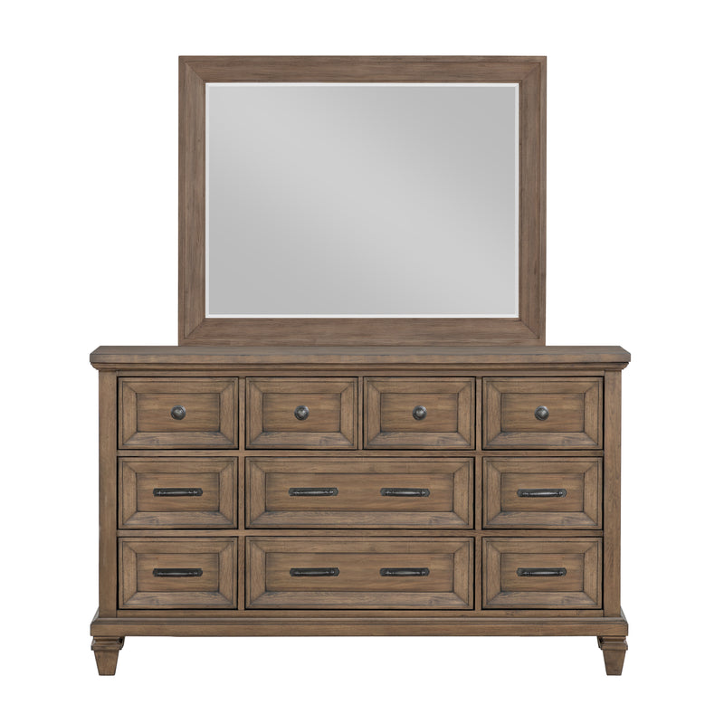 New Classic Furniture Mariana Vintage Creme Dresser and Mirror