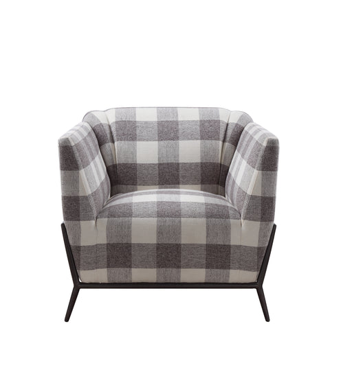 Acme Furniture Niamey II Black Metal Frame Accent Chair
