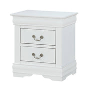 Crown Mark Louis Philip White Night Stand