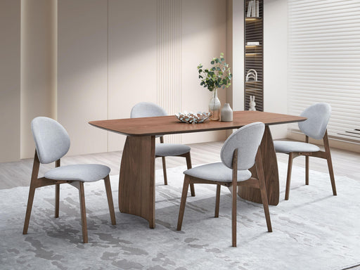 Acme Furniture Hadasa Light Gray Walnut 5pc Dining Room Set
