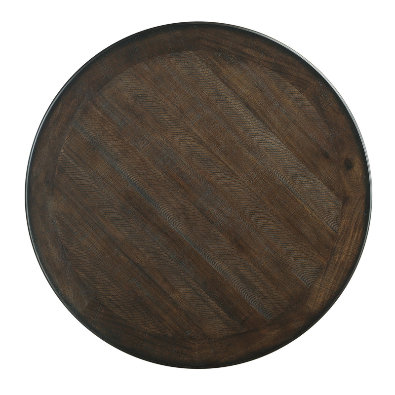 Home Elegance Asher Brown White Beige 5pc Counter Height Set