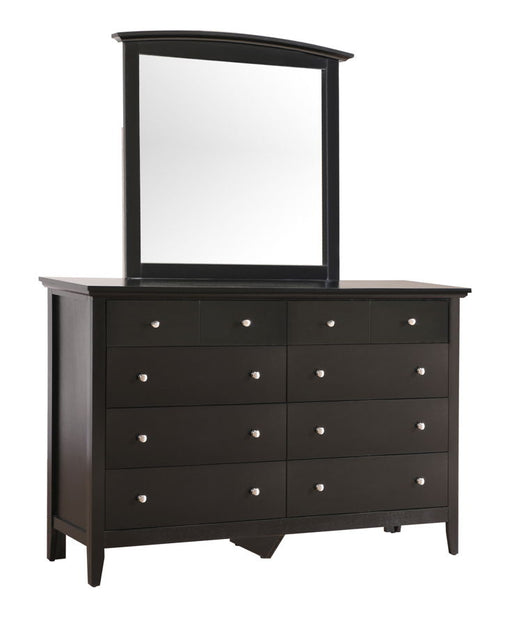 Glory Furniture Hammond Black Dresser and Mirror