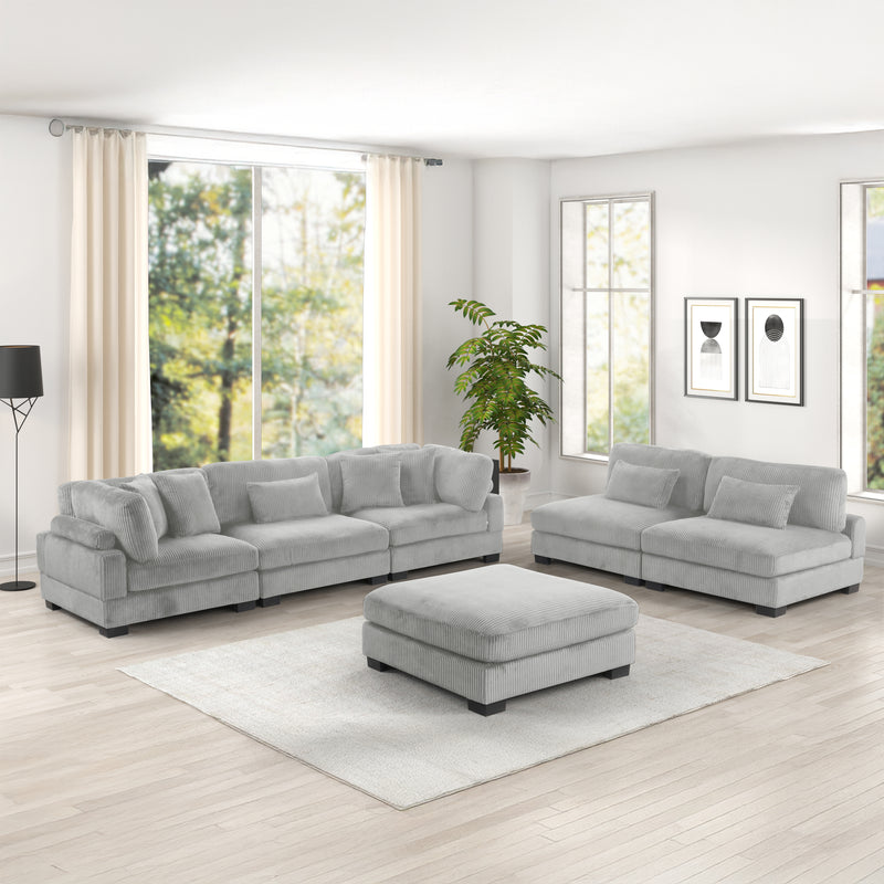 Galaxy Home Bentley Gray Setup 3 Living Room Set