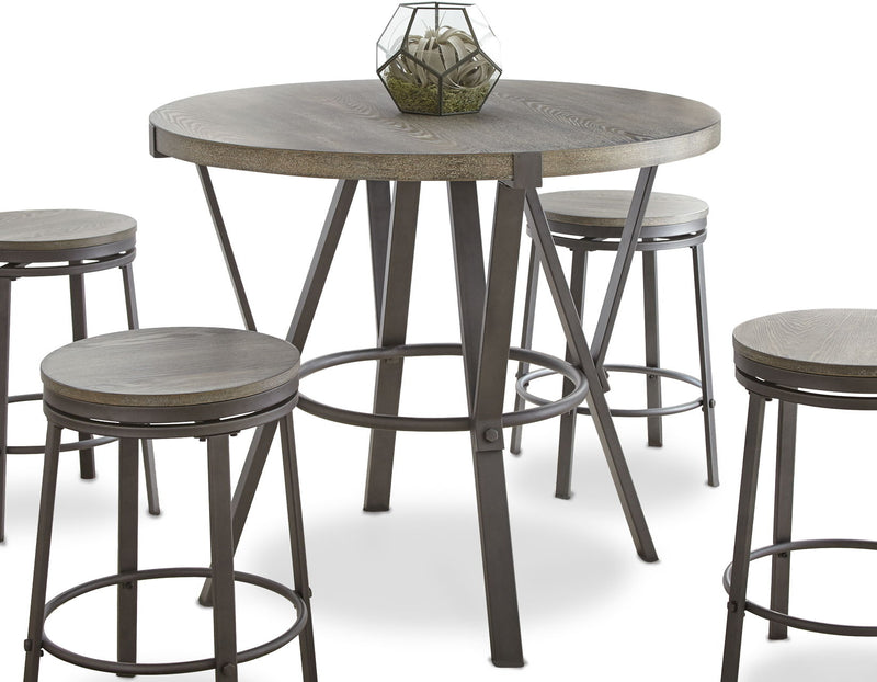 Steve Silver Portland Gray Round Counter Table