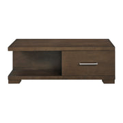 Home Elegance Brown 3pc Coffee Table Set