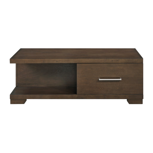 Home Elegance Brown 3pc Coffee Table Set