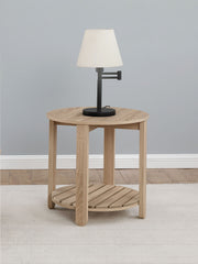 Coaster Furniture Fowler Natural Brown End Table