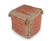 Steve Silver Jafar Brown Square Handwoven Jute Pouf