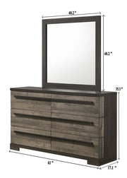 Crown Mark Remington Chalk Ebony Mirror