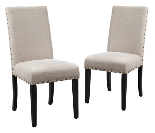 2 New Classic Furniture Crispin Natural Beige Dining Chairs