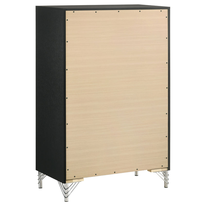 Coaster Furniture Lucia Black 5 Drawer Chest