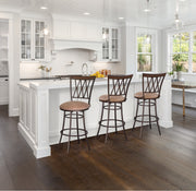 Steve Silver Sedona Dark Camel Swivel Bar Stool