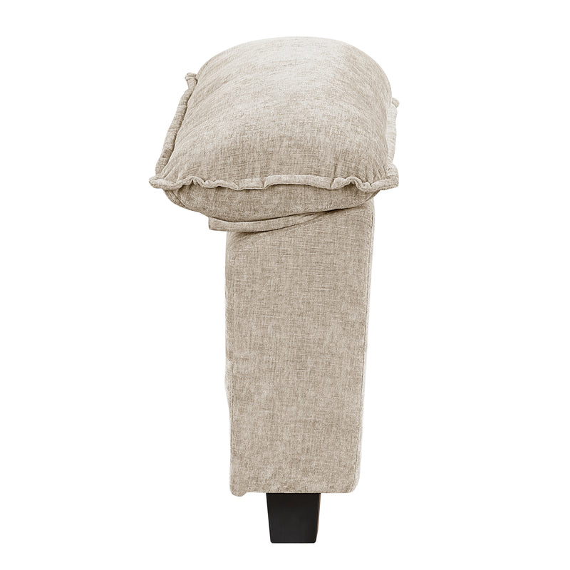 Home Elegance Dublin Pewter 6pc Modular Sectional with Ottoman