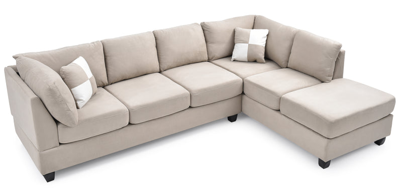 Glory Furniture Malone Gray Sectional
