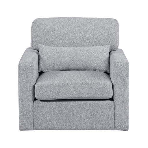 Home Elegance Pompano Gray Swivel Chair