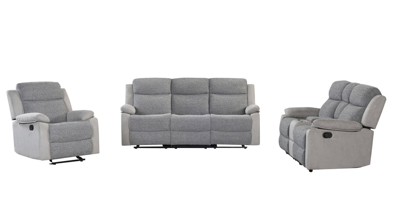 Global Furniture U6027 Grey Glider Recliner