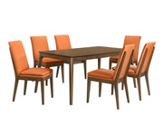 New Classic Furniture Maggie Walnut Dining Table