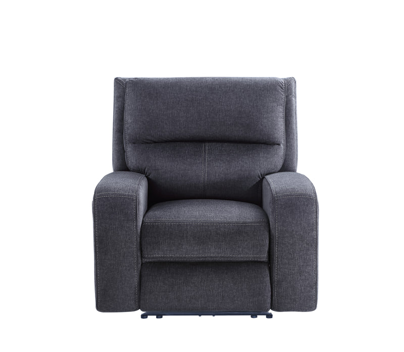 Steve Silver Lovell Charcoal Power Reclining Chair