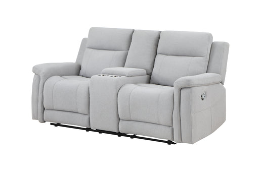 Global Furniture U1797 Grey Console Reclining Loveseat