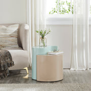 Galaxy Home Ying Yang Black Silver End Table