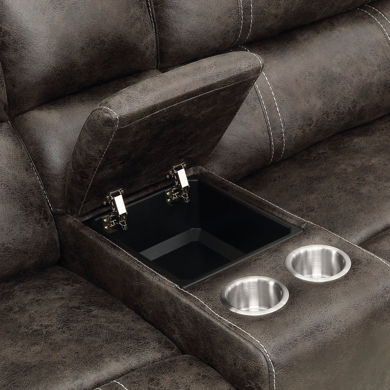 New Classic Furniture Terra Brown 4pc Sectional RAF-LAF-W-AC