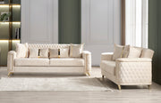 Galaxy Home Luna Ivory 2pc Living Room Set