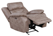 Steve Silver Aria Saddle Brown Power Glider Recliner